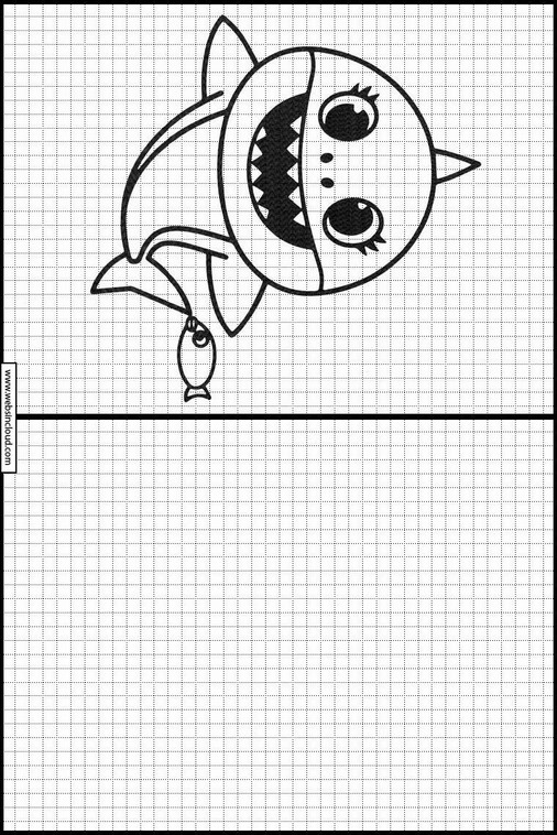 Dibujos Faciles de Hacer Baby Shark 3