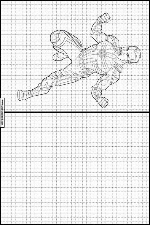 Dibujos Faciles de Hacer Aprender a Dibujar Capitana Marvel 29