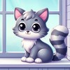 쉽게 할 수 있는 그림  고양이 - 동물 고양이 - 동물