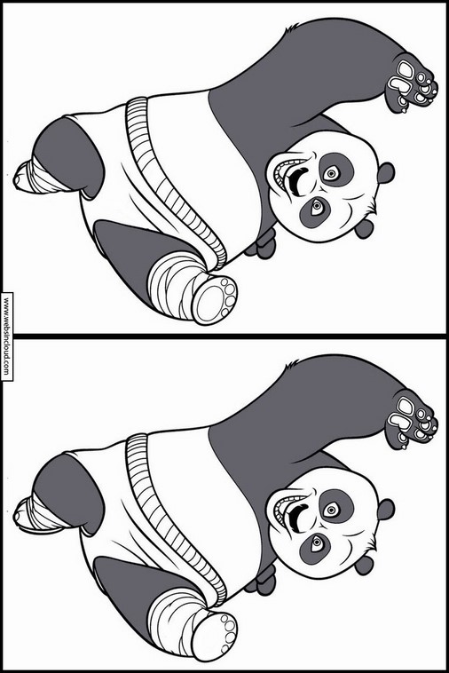 Ongekend Kung Fu Panda Zoek de verschillen voor kinderen 43 AO-63
