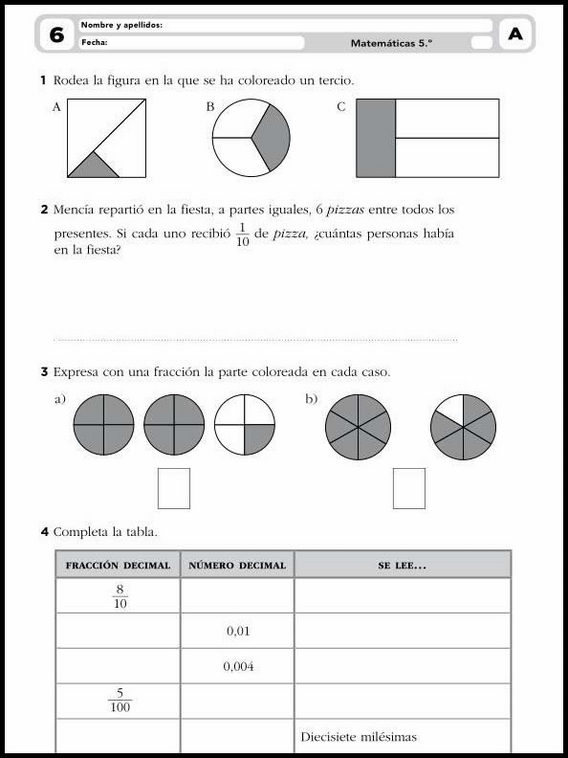 Atividades de matemática para crianças de 10 anos 11