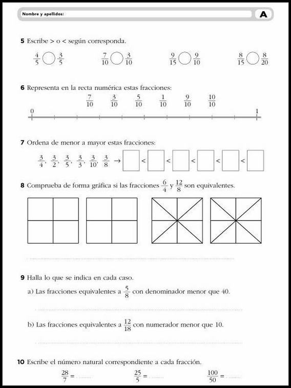 Esercizi di matematica per bambini di 10 anni 12