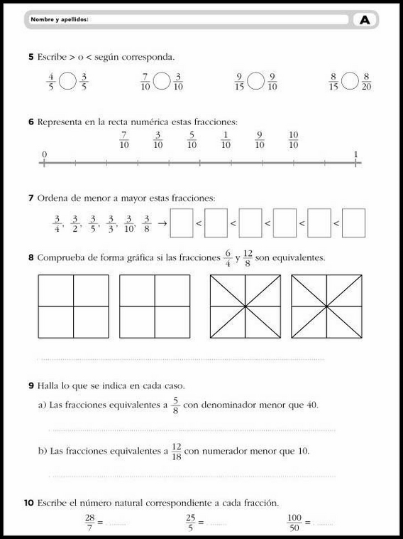 Exercices de mathématiques pour enfants de 10 ans 12