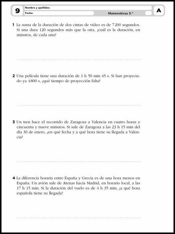 Matematikkoppgaver for 10-åringer 17