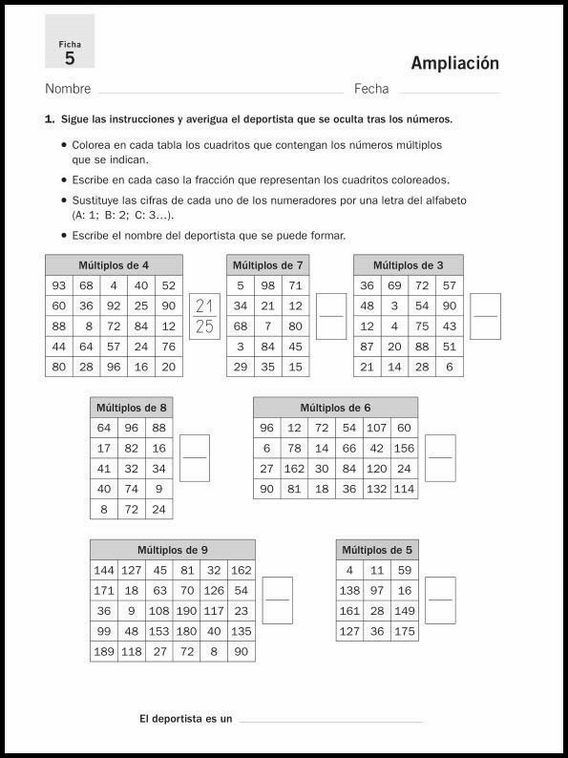 10 años 5º Educacion Primaria Ampliacion 29