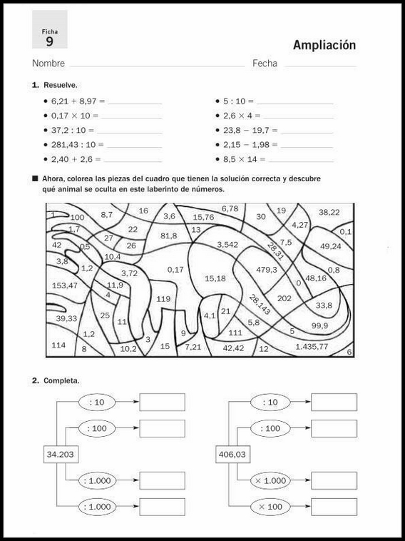 Matematikkoppgaver for 10-åringer 33