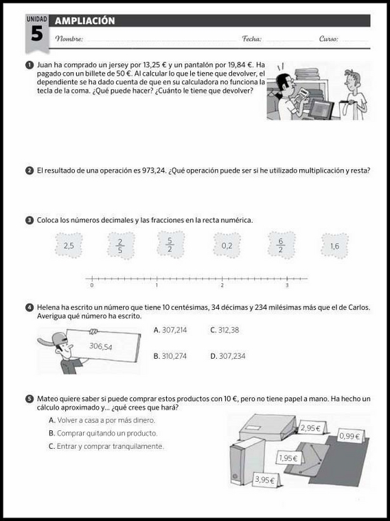 Exercices de mathématiques pour enfants de 10 ans 44