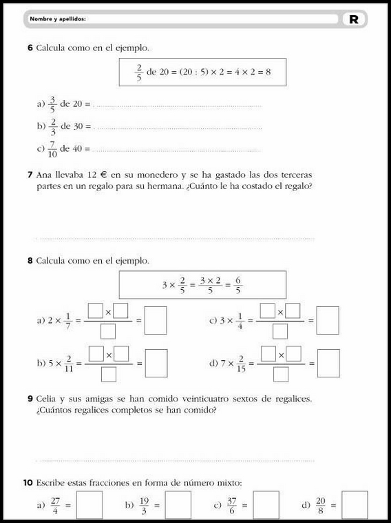 Entraînements de mathématiques pour enfants de 10 ans 14