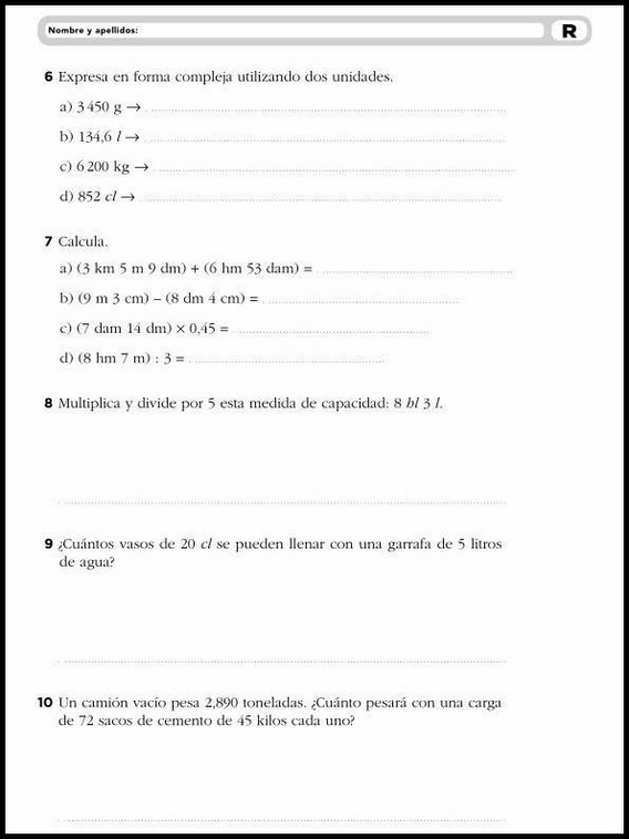 Exercícios de matemática para crianças de 10 anos 16