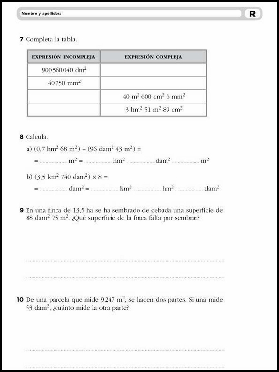 Exercícios de matemática para crianças de 10 anos 22