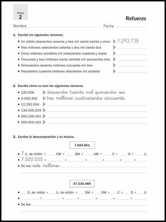 10 años 5º Educacion Primaria Refuerzo 26