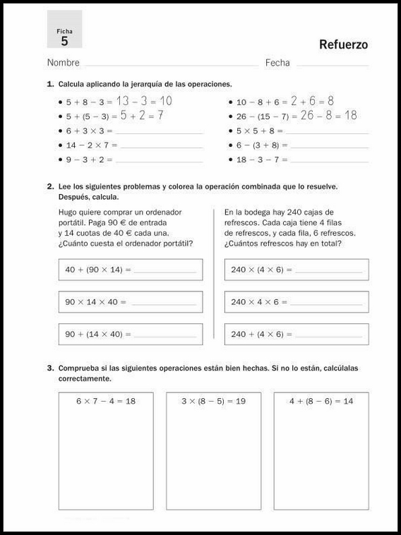 Entraînements de mathématiques pour enfants de 10 ans 29