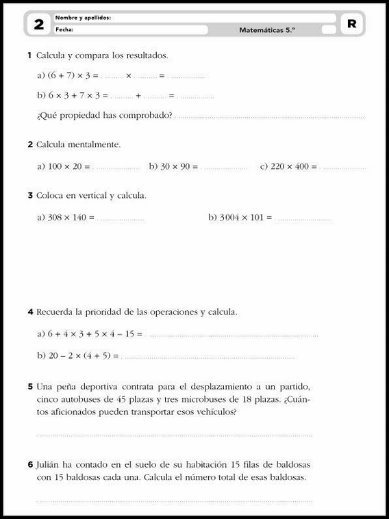 Maths Practice Worksheets for 10-Year-Olds 3