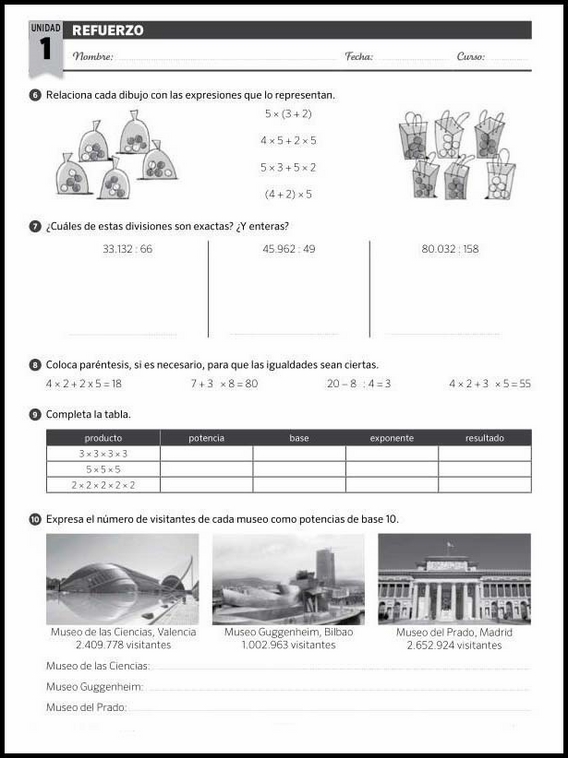 Exercícios de matemática para crianças de 10 anos 73