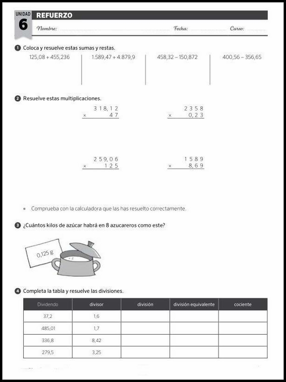 Exercícios de matemática para crianças de 10 anos 83