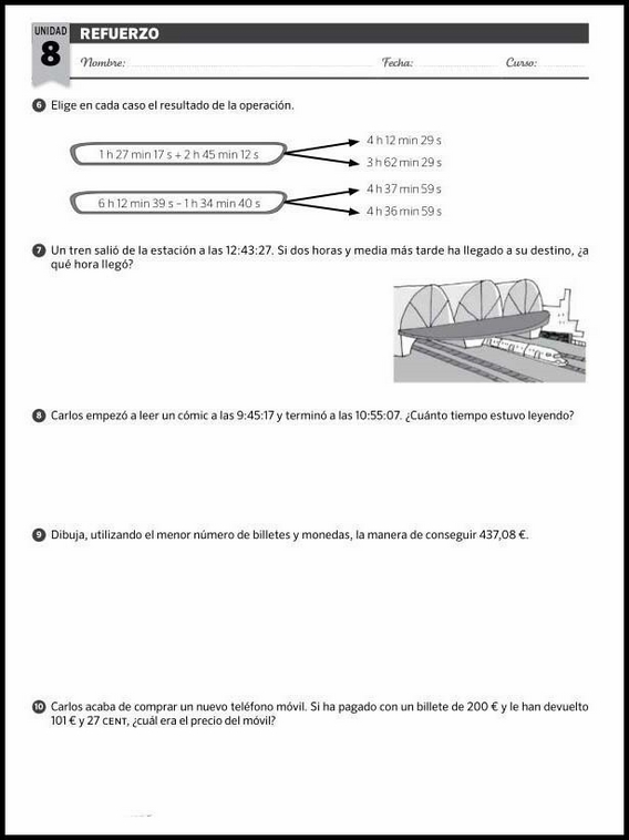 Maths Practice Worksheets for 10-Year-Olds 89