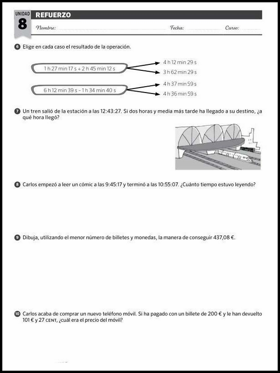 Entraînements de mathématiques pour enfants de 10 ans 89