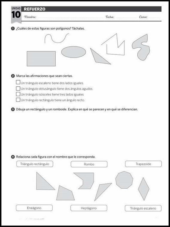 Exercícios de matemática para crianças de 10 anos 92