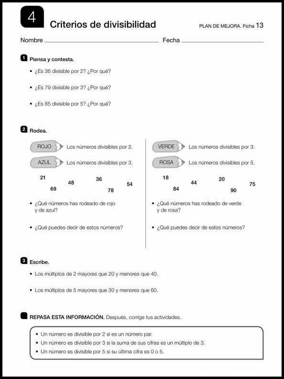 Révisions de mathématiques pour enfants de 10 ans 103