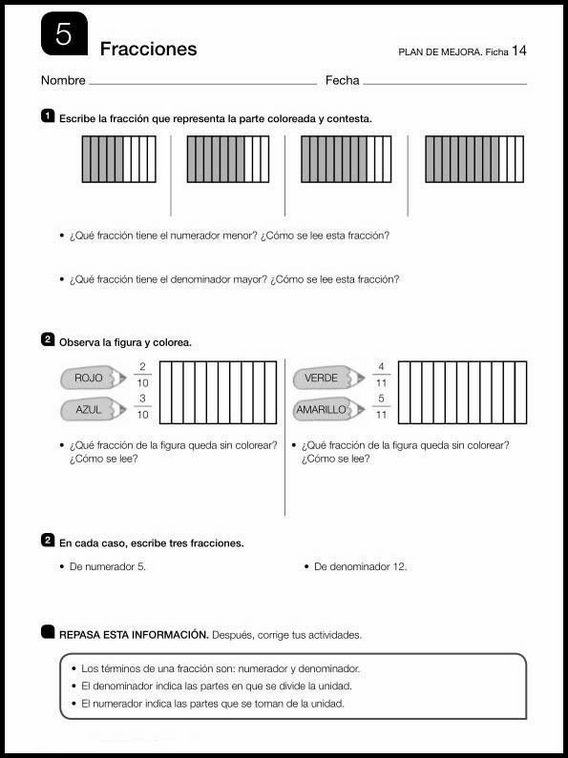 10 años 5º Educacion Primaria Repaso 104