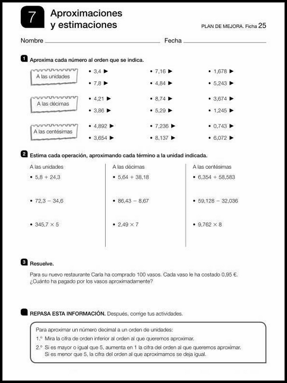 Revisões de matemática para crianças de 10 anos 115