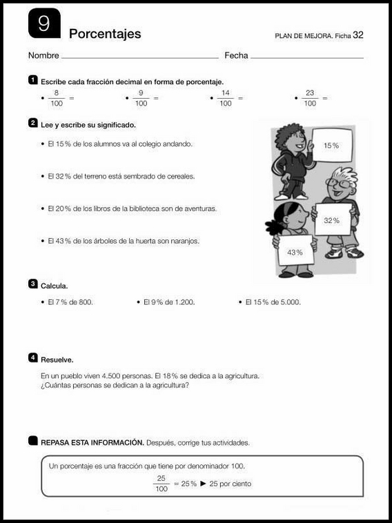 Revisões de matemática para crianças de 10 anos 122