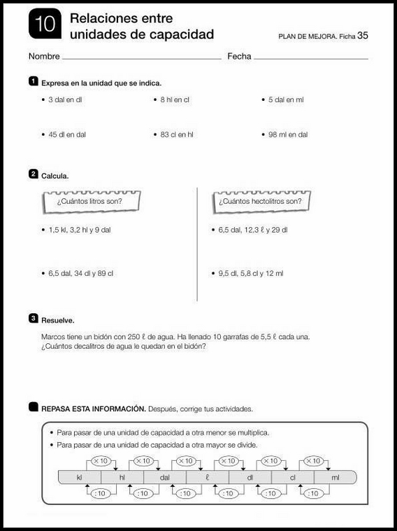 Révisions de mathématiques pour enfants de 10 ans 125