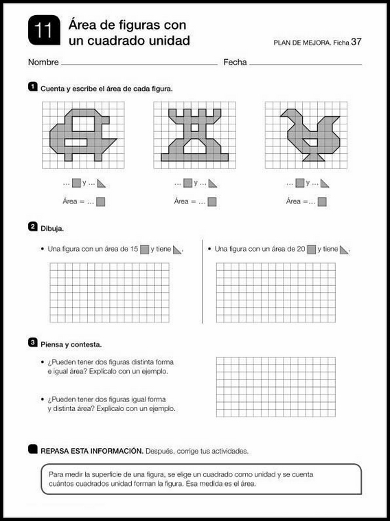 Revisões de matemática para crianças de 10 anos 127