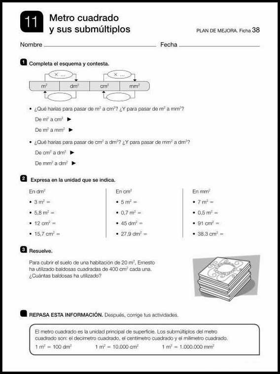 Revisões de matemática para crianças de 10 anos 128