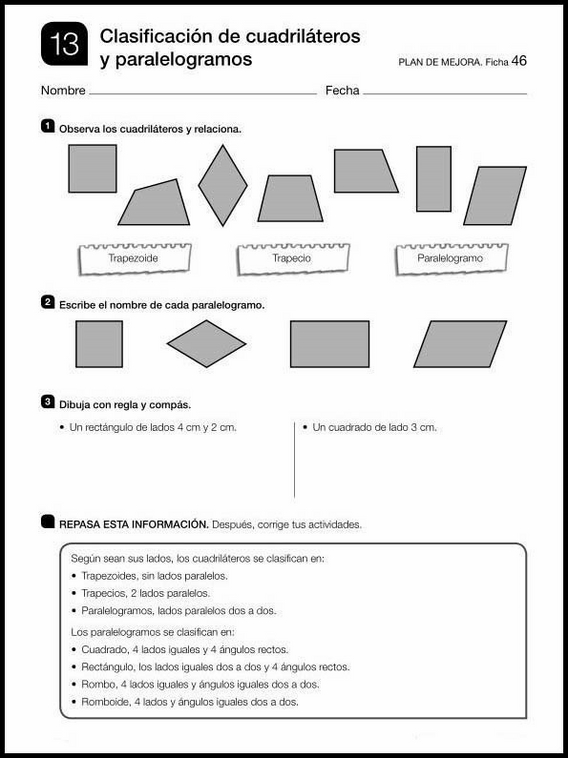 Revisões de matemática para crianças de 10 anos 136