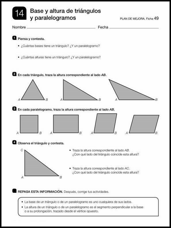 Revisões de matemática para crianças de 10 anos 139