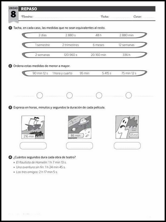 Revisões de matemática para crianças de 10 anos 173