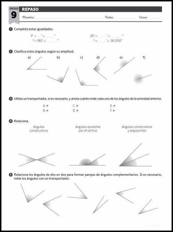 Revisões de matemática para crianças de 10 anos 176