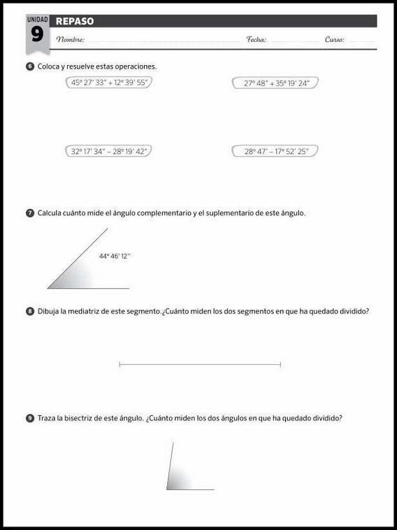 Revisões de matemática para crianças de 10 anos 177