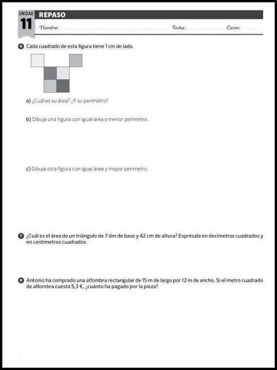 Revisões de matemática para crianças de 10 anos 185