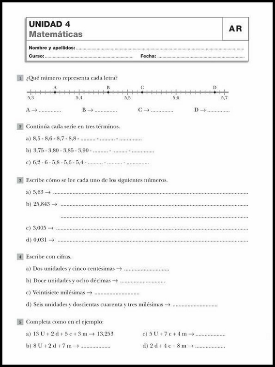 Maths Review Worksheets for 10-Year-Olds 19