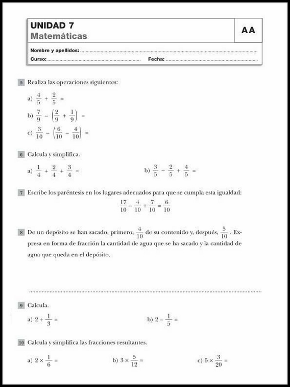 Mathe-Wiederholungsblätter für 10-Jährige 40