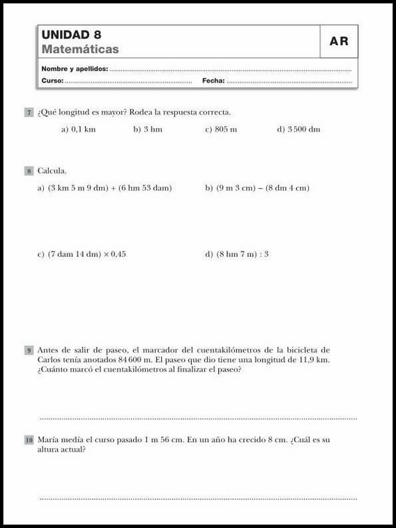 Maths Review Worksheets for 10-Year-Olds 44