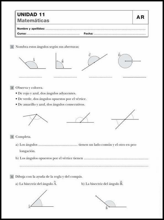 Revisões de matemática para crianças de 10 anos 61