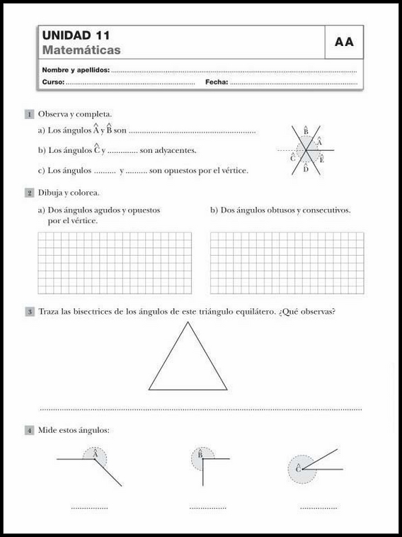 Revisões de matemática para crianças de 10 anos 63