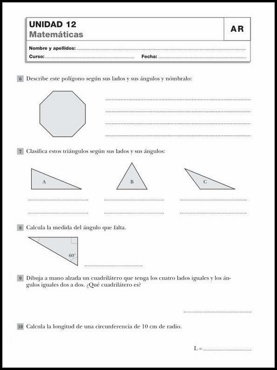 Révisions de mathématiques pour enfants de 10 ans 68