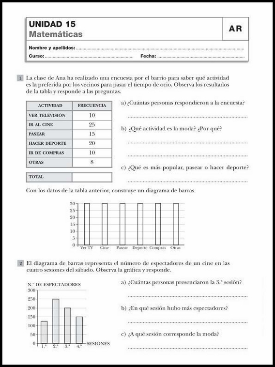 Revisões de matemática para crianças de 10 anos 85