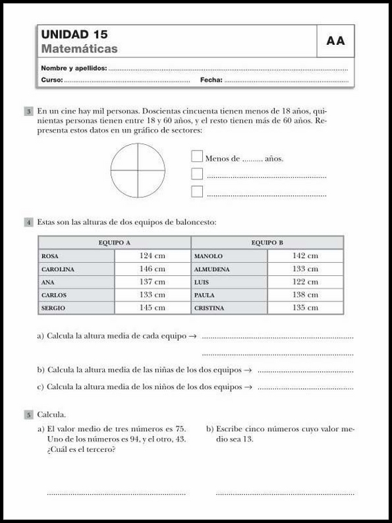 Révisions de mathématiques pour enfants de 10 ans 88