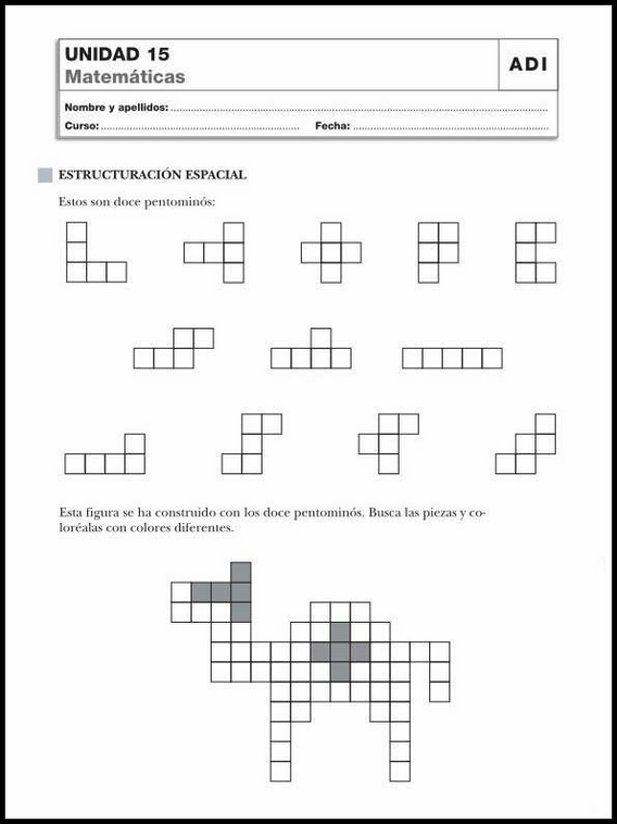 Revisões de matemática para crianças de 10 anos 89