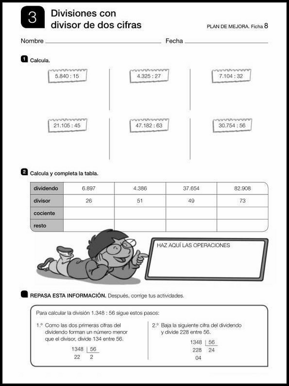 Revisões de matemática para crianças de 10 anos 98