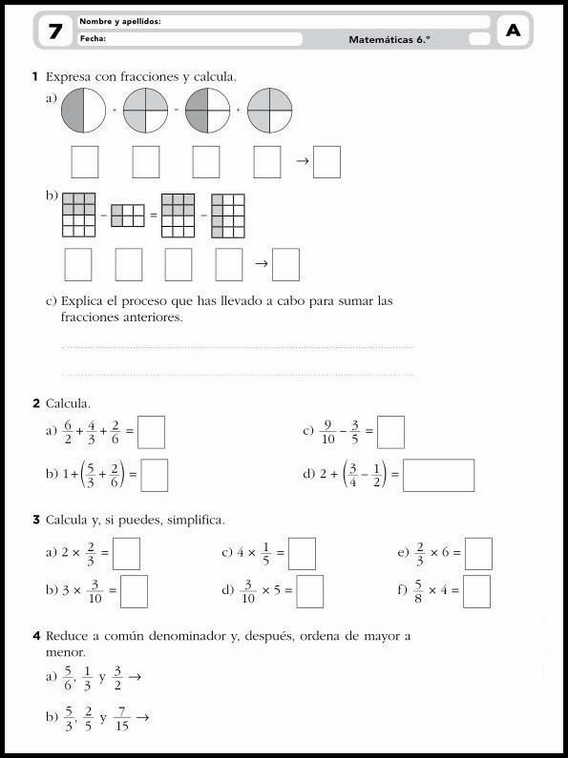 Exercices de mathématiques pour enfants de 11 ans 11