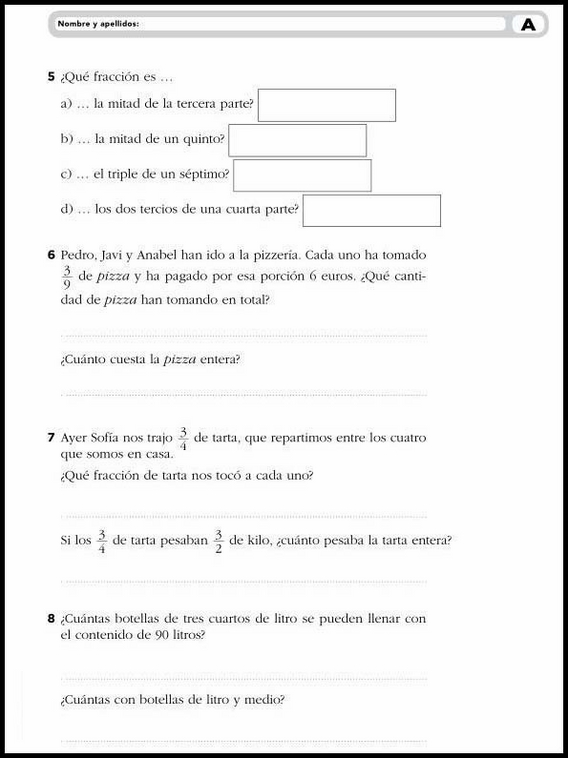 Atividades de matemática para crianças de 11 anos 12