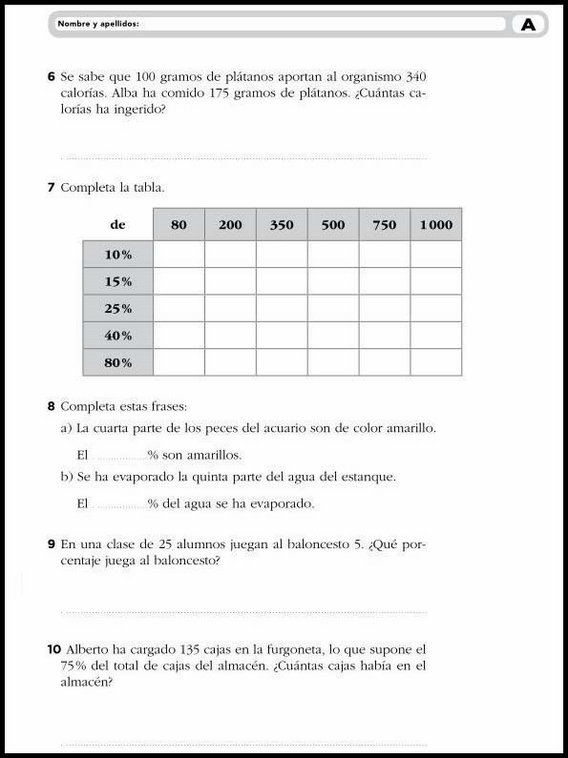 Esercizi di matematica per bambini di 11 anni 14