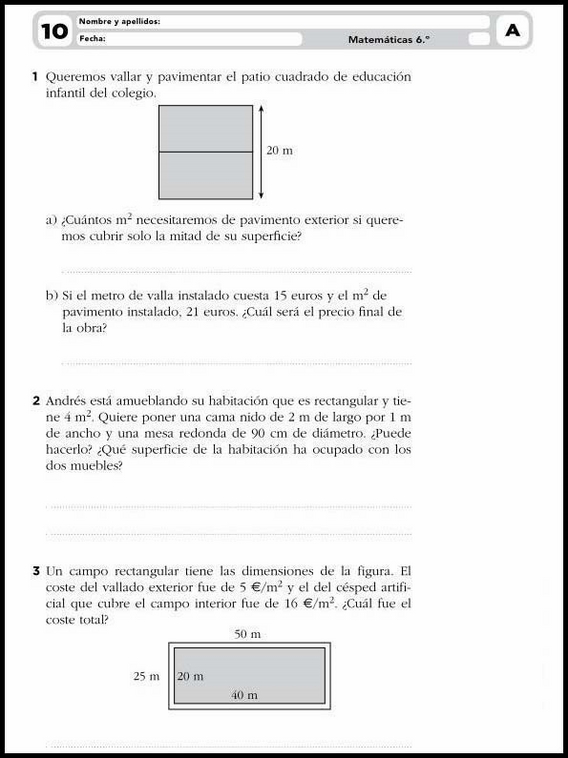 Exercices de mathématiques pour enfants de 11 ans 17