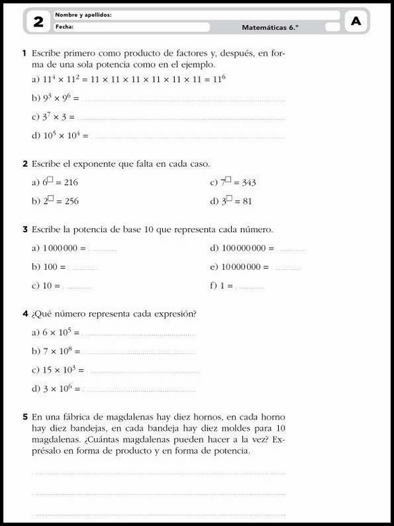 Atividades de matemática para crianças de 11 anos 3